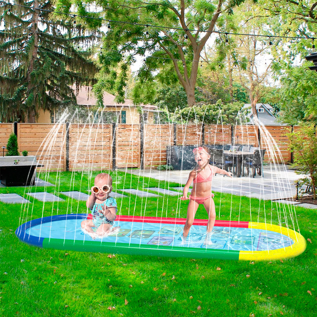 Splash Pad Sprinkler Piscina Inflável Brinquedos Infantil 250*100cm