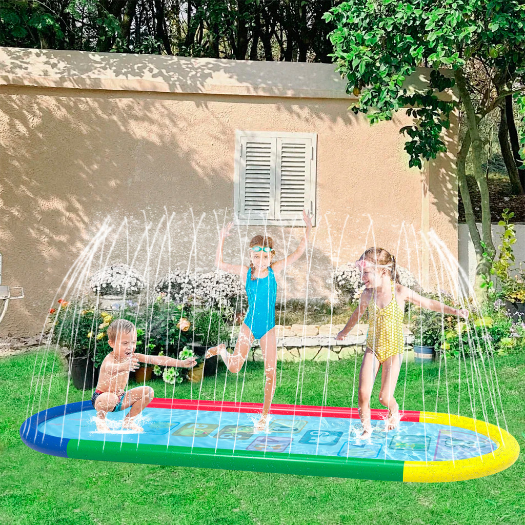 Splash Pad Sprinkler Piscina Inflável Brinquedos Infantil 250*100cm
